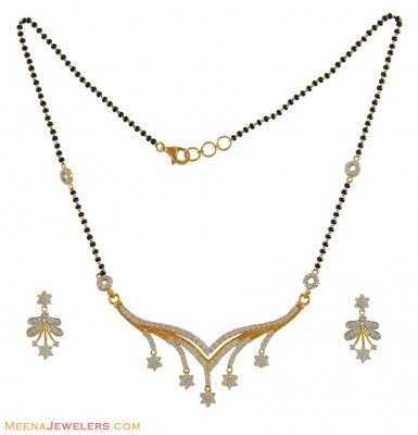 22k Stones Mangalsutra Set  ( Gold Mangalsutra Sets )