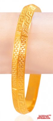 22Kt Gold Mens Fancy Kada ( Mens Gold Kada )