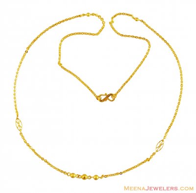 22K Gold Ladies Chain ( 22Kt Gold Fancy Chains )