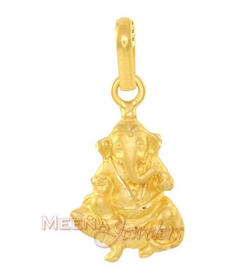 Gold Ganesh Pendant ( Ganesh, Laxmi and other God Pendants )