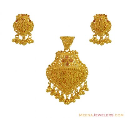 Yellow Gold Pendant Set ( Gold Pendant Sets )