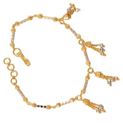 Two tone Charm bracelet(22k) ( Ladies Bracelets )