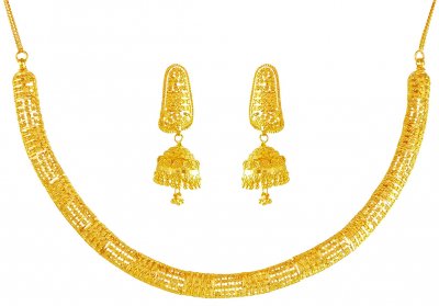 22 Karat Gold Necklace Set ( 22 Kt Gold Sets )