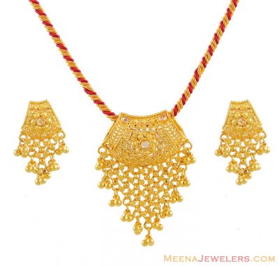 22Kt Gold Pendant Set ( Gold Pendant Sets )