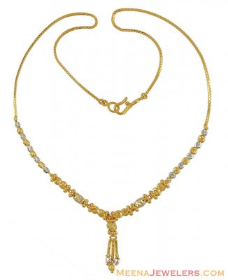 22Karat Two Tone Chain ( 22Kt Gold Fancy Chains )