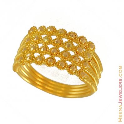 22Karat Gold Filigree Ring ( Ladies Gold Ring )