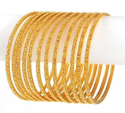 22Kt Gold Bangles ( Set of Bangles )