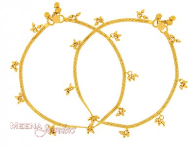 22Kt Gold Anklet (1 Pc only) ( Gold Anklets )