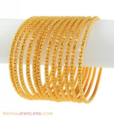 22Kt Gold Churi Set ( Set of Bangles )