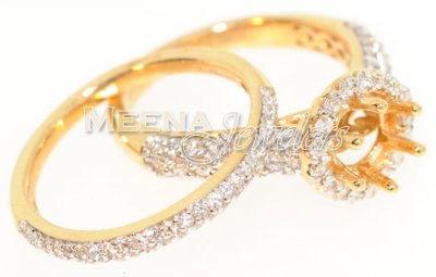 18Kt Yellow Gold Diamond Ring ( Diamond Rings )