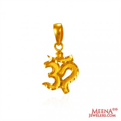 22Kt Gold OM Pendant ( Om Pendants )
