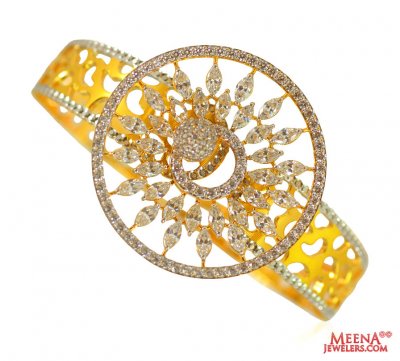 Gold Fancy Kada ( Stone Bangles )