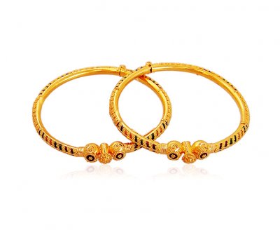 22K Gold Meenakari Kids Kada ( Baby Bangles )