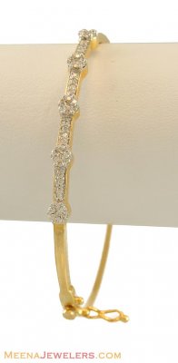 Diamond Bangle (Oval Shape) ( Diamond Bracelets )