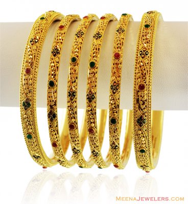 22K Exclusive Set of Bangles ( Set of Bangles )