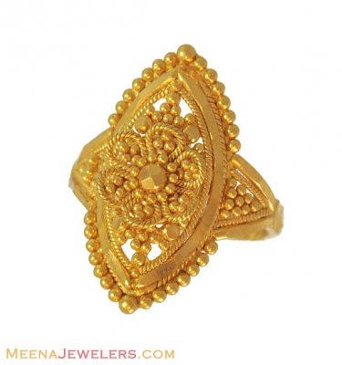 22k Filigree Ring (Kids) ( 22Kt Baby Rings )