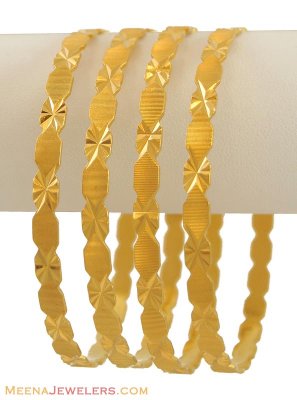 22Kt Gold Bangles  ( Set of Bangles )