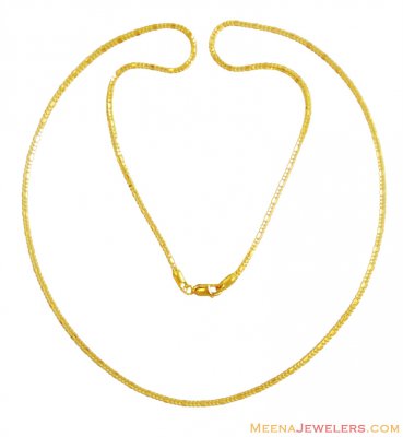 22Kt Gold Chain(24 Inch) ( Plain Gold Chains )