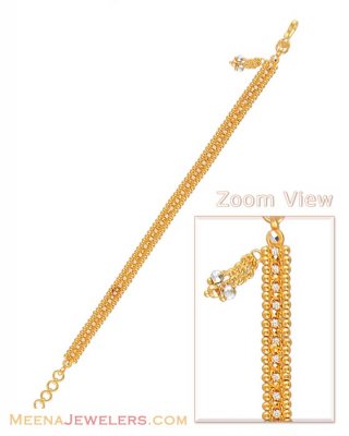 Gold Two Tone Bracelet ( Ladies Bracelets )