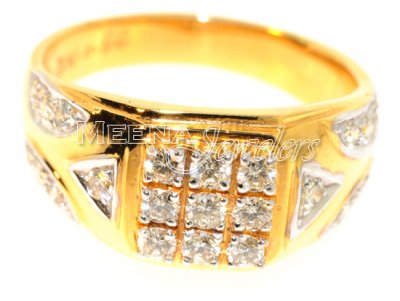 18Kt Yellow Gold Diamond Ring ( Diamond Rings )