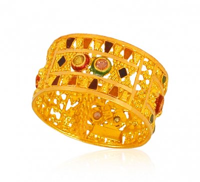 22k Gold Filigree Band  ( Ladies Gold Ring )