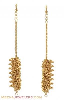 Gold Kaan Sahar (heavy) ( Gold Ear Chains )