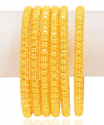 22KT Gold Bangles Set (2 PCs) ( Set of Bangles )