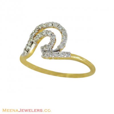 18K Gold Fancy Diamond Ring ( Diamond Rings )