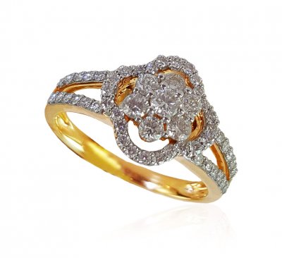 18K Yellow Gold Diamond Ring ( Diamond Rings )