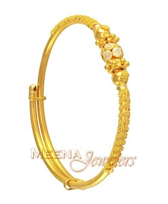 Baby Bangle with CZ ( Baby Bangles )