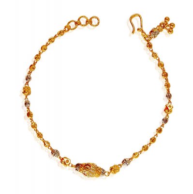 22 Karat Gold Balls Bracelet ( Ladies Bracelets )