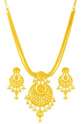 22 Karat Gold Chand Bali Set ( 22 Kt Gold Sets )