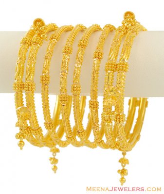 Indian Gold Bangles Set(22k) ( Set of Bangles )