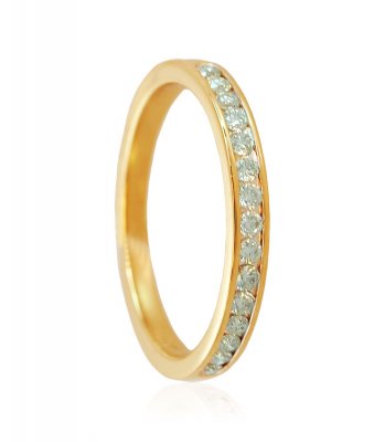 18K Yellow Gold Diamond Band ( Diamond Rings )