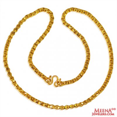 22k Gold Fancy Chain ( Plain Gold Chains )