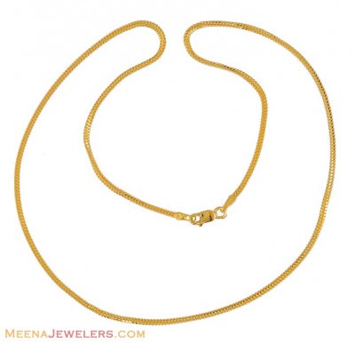 22K Gold Chain (18 Inch) ( Plain Gold Chains )