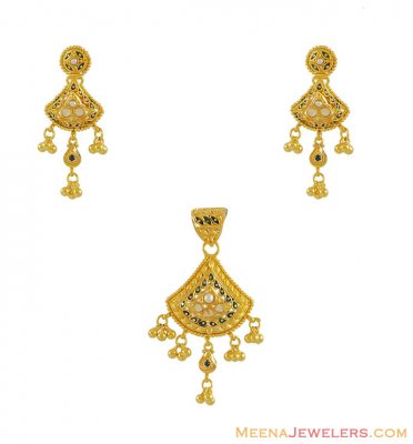 22Kt Gold Pendant Set ( Gold Pendant Sets )