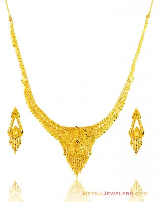 22k Fancy Gold Set ( 22 Kt Gold Sets )