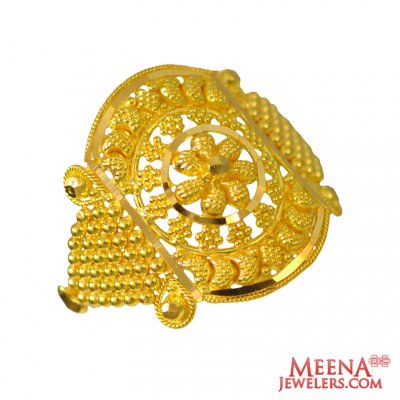 22Kt Gold Fancy Ring ( Ladies Gold Ring )