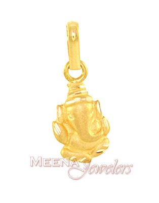 Gold Ganesh Pendant ( Ganesh, Laxmi and other God Pendants )