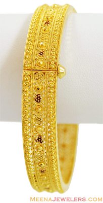 (1 pc) Gold Indian Filigree Kada  ( Kadas )