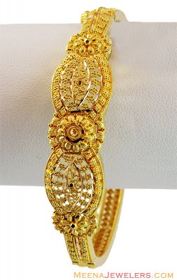 Designer Filigree Gold Kada 22k  ( Kadas )