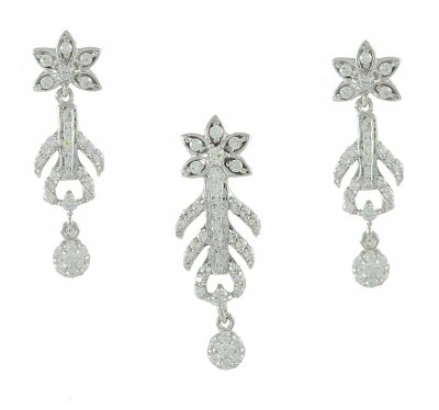 White Gold Pendant Set ( White Gold Pendant Sets )