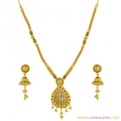 22K Traditional Meenakari Set ( 22 Kt Gold Sets )