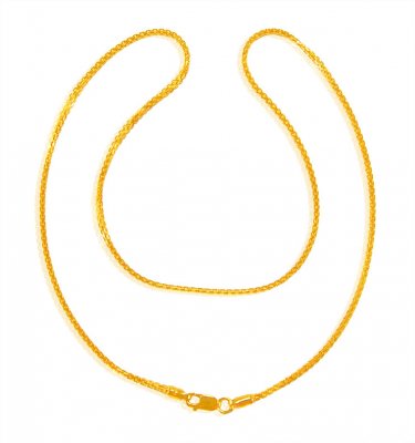 22Kt Gold Box Chain ( Plain Gold Chains )