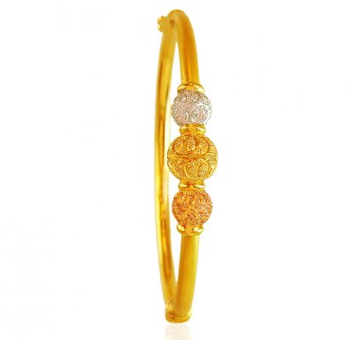 22Kt Gold Three Tone Kada ( Kadas )