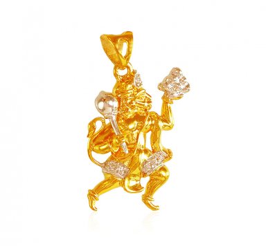 22Kt Hanuman Jee Pendant ( Ganesh, Laxmi and other God Pendants )