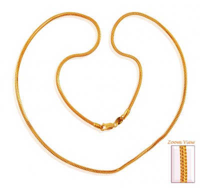 22K Gold Fancy Gold Chain ( Plain Gold Chains )