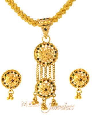 MeenaKari Pendant Set ( Gold Pendant Sets )