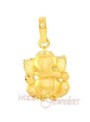 Gold Ganesh Pendant ( Ganesh, Laxmi and other God Pendants )